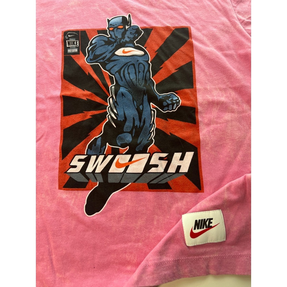 Nike Kids‎ T-Shirt Size M Pink Swooshman Short Sleeves Casual Tee NWT Retail $30
